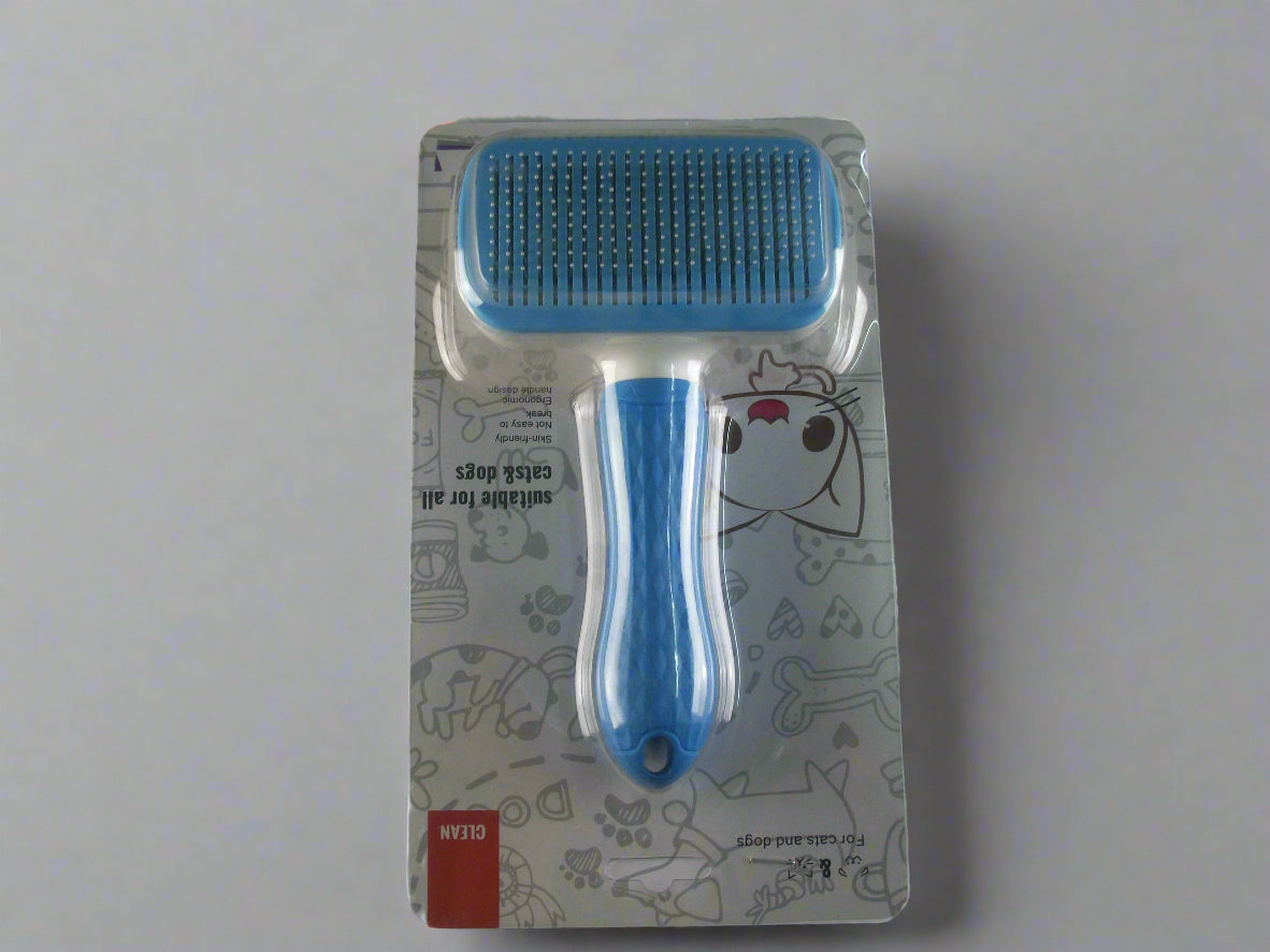 CLEAN & PETS Auto hair removal with button Brush