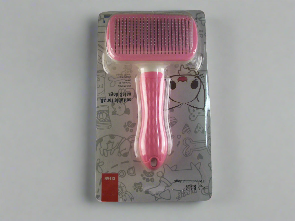 CLEAN & PETS Auto hair removal with button Brush