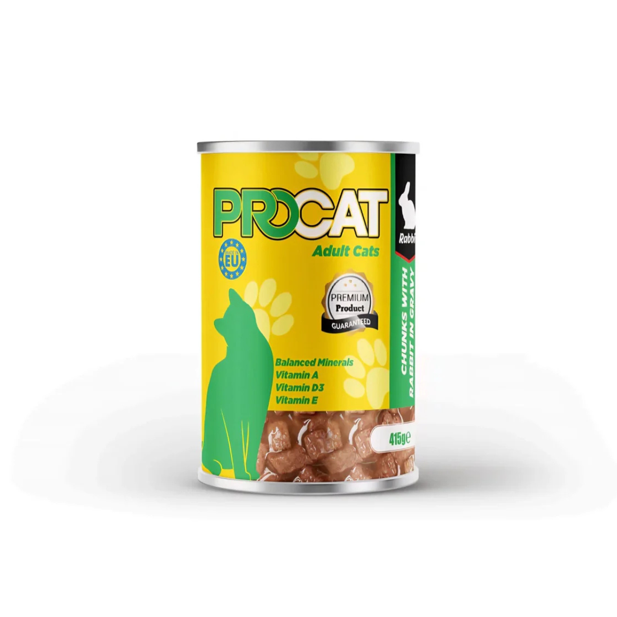 Procat cat wet food with Rabbit in gravy 415 gm