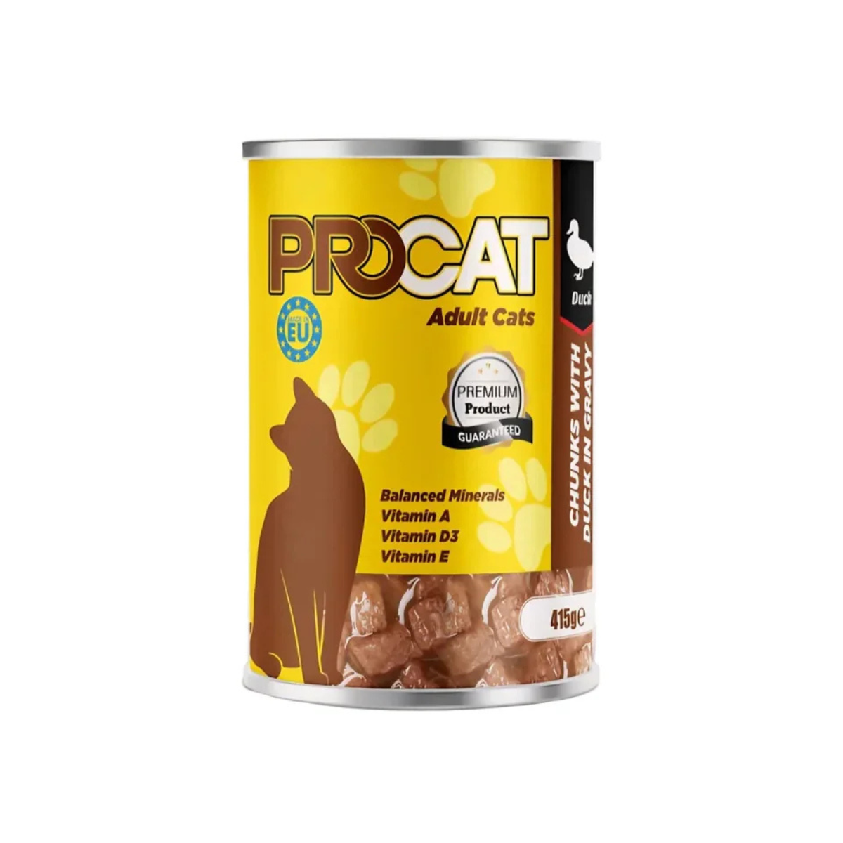 Procat Cat wet food with Duck in gravy 415 gm