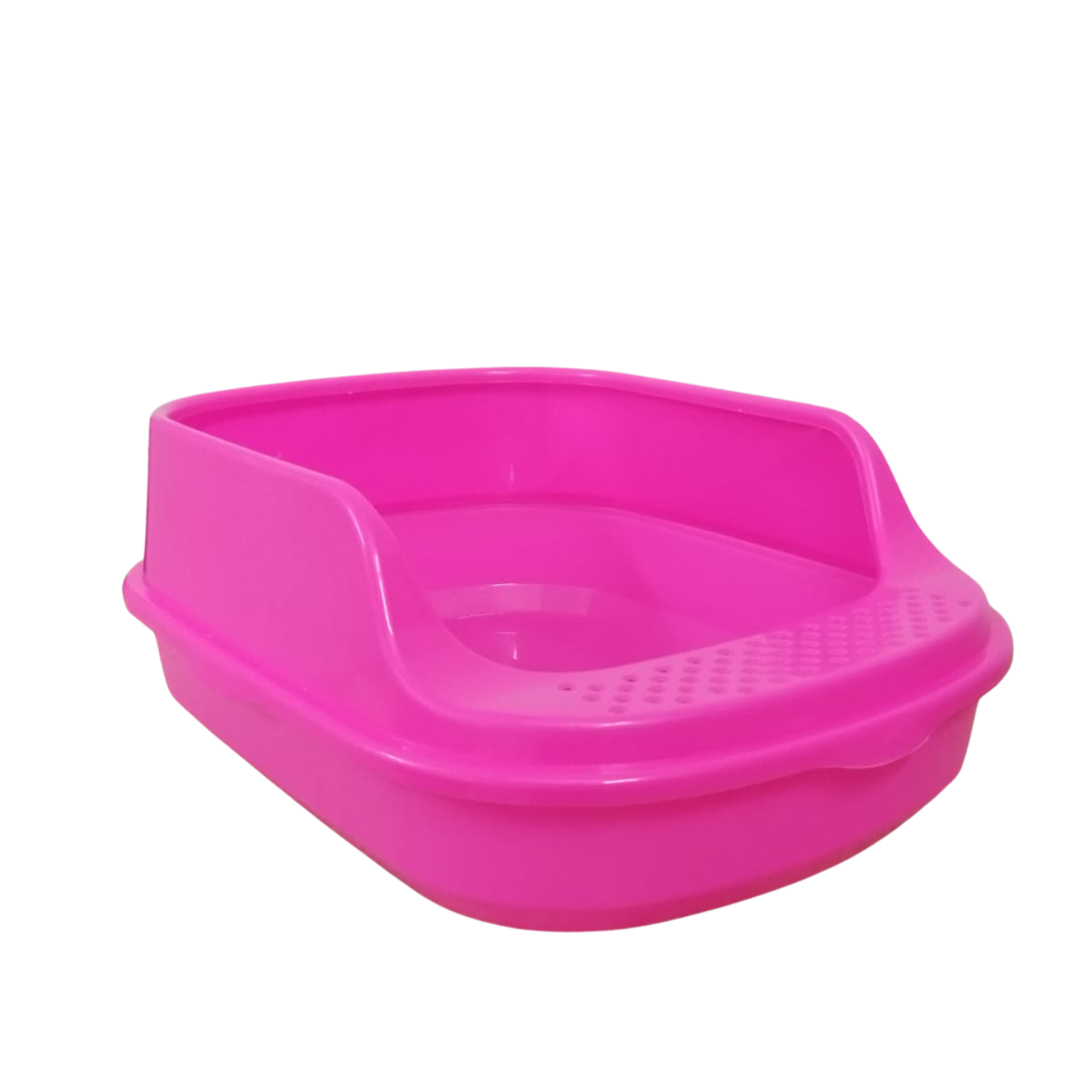 Pink foot bath basin on a white background