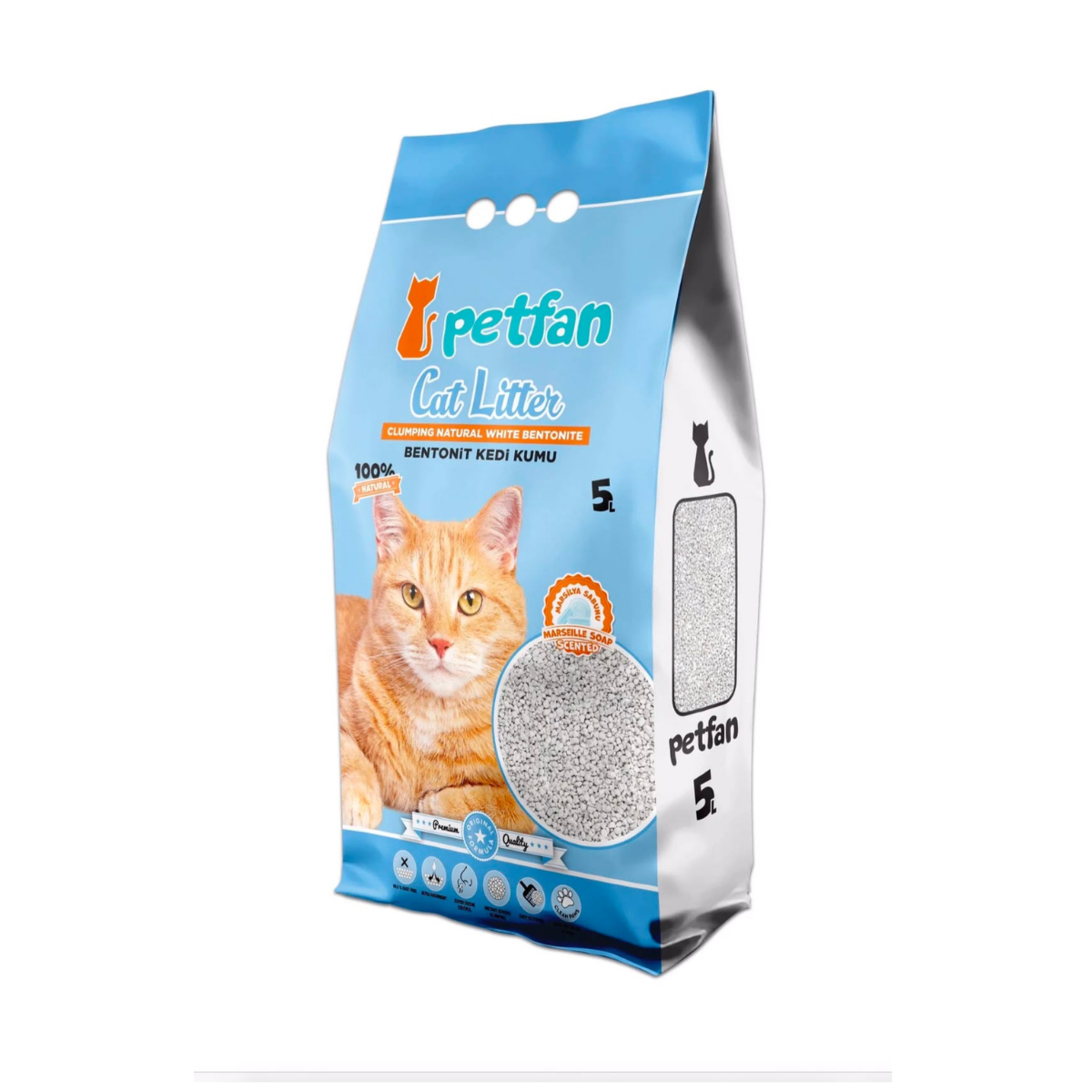 Cat Fan Turkish Soap Scented clumping cat litter 5 L