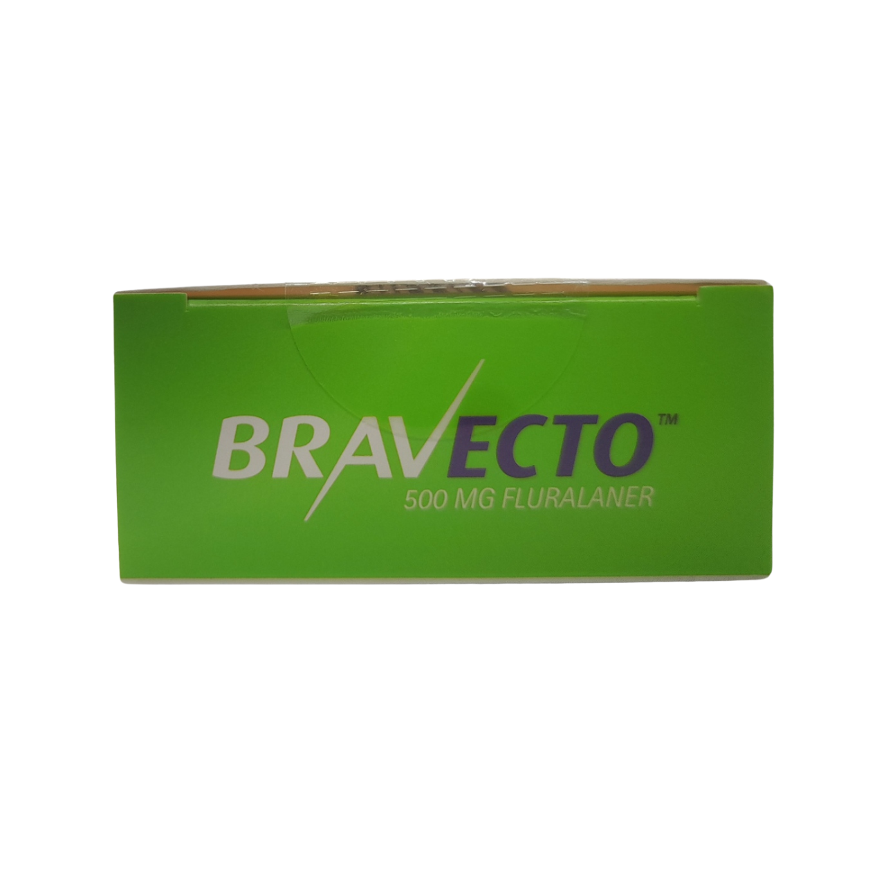 Green box of Bravecto with branding on a white background