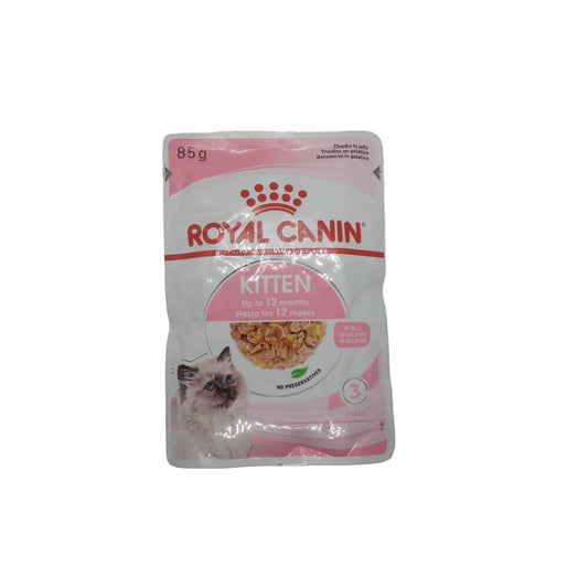 Royal Canin kitten food package inside a white box
