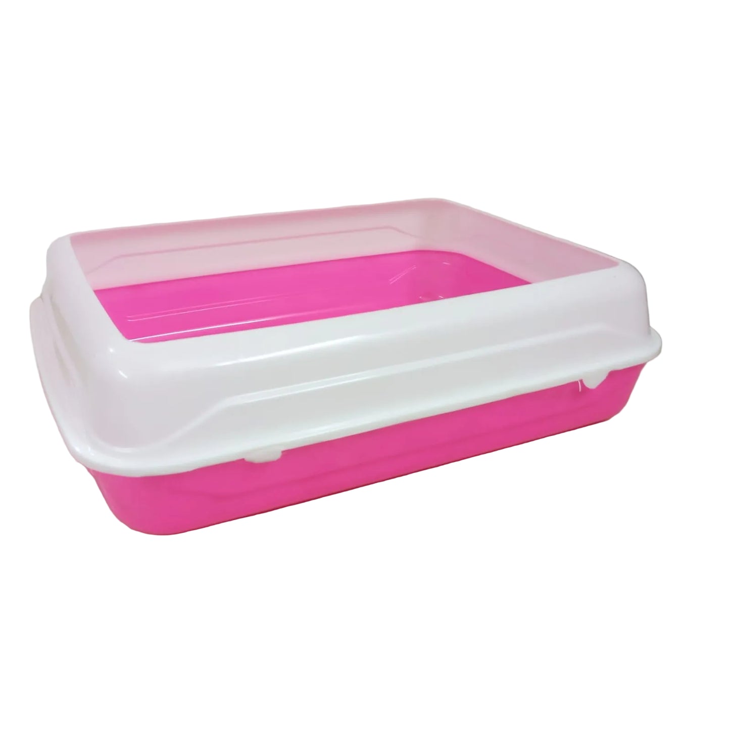 Pink and white plastic container on a wooden surface with 'Infinix HOT 10' branding.