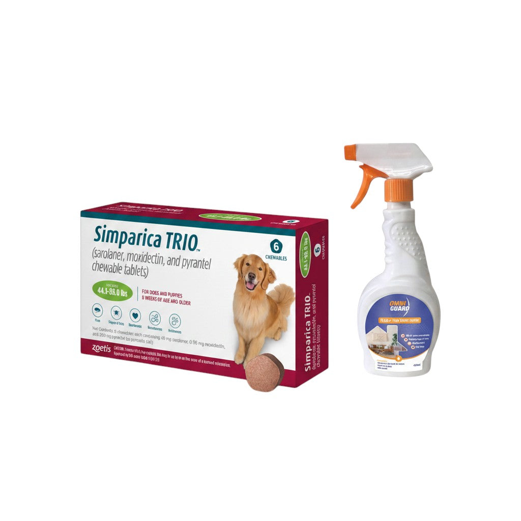 Buy 1 X Simparica 20 40kg tab & get 1 Omniguard home spray Free