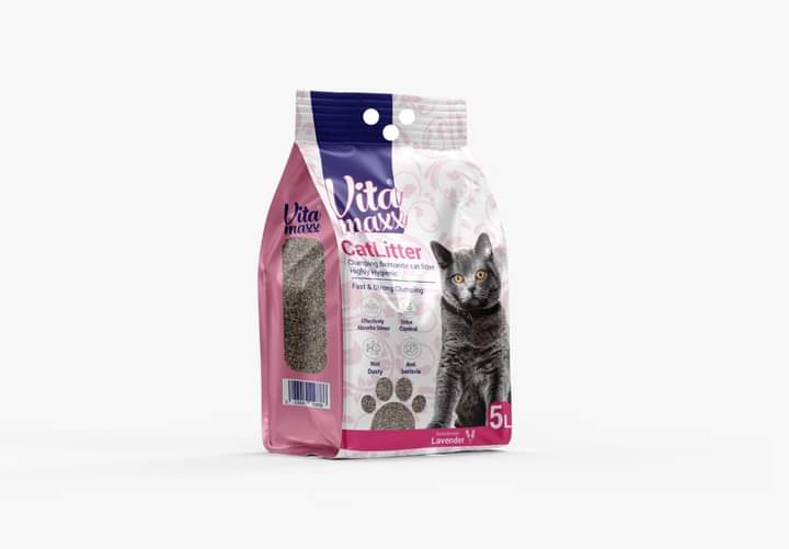 رمل القطط - رمل قطط فيتاماكس 5 لتر