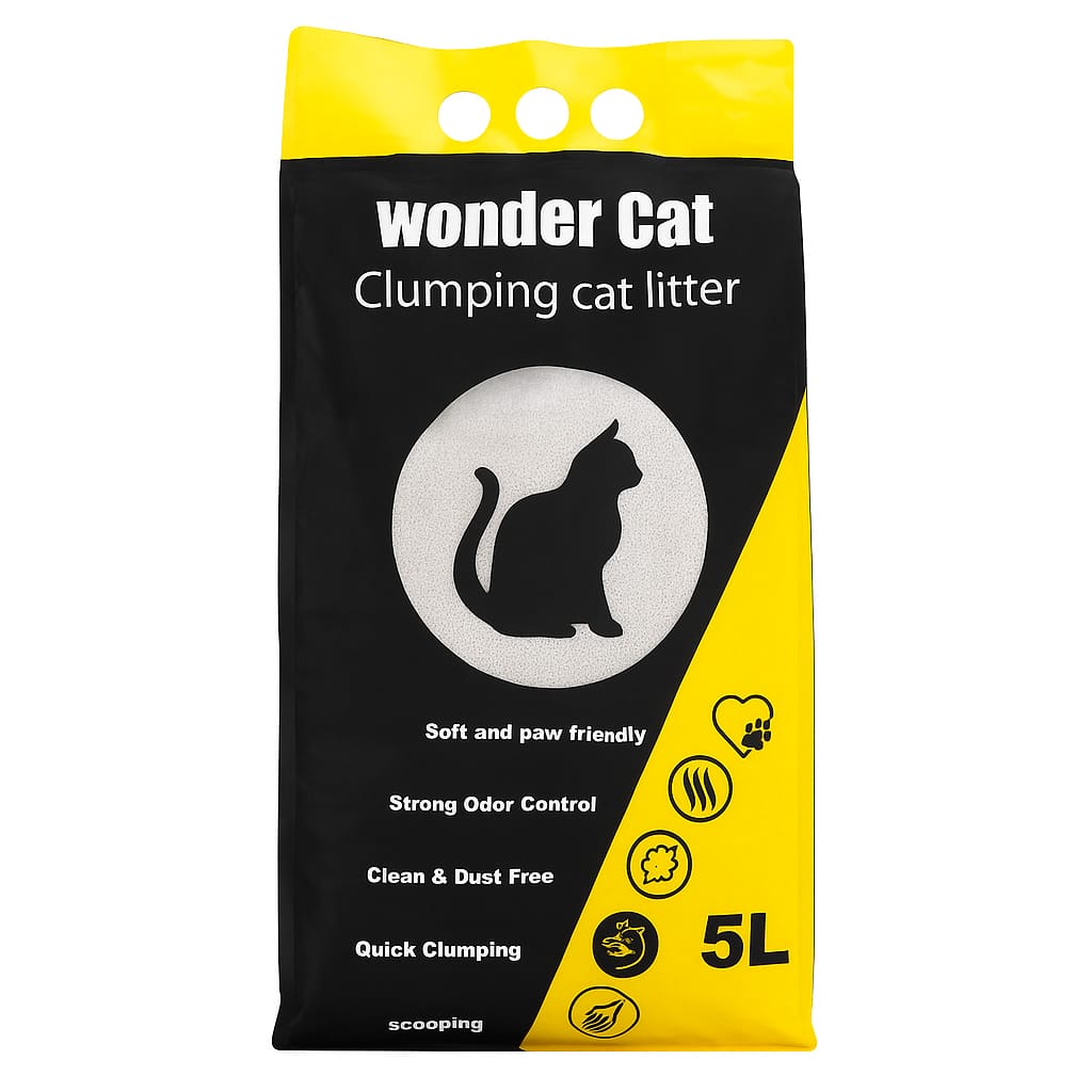 رمل القطط ووندر wonder cat litter