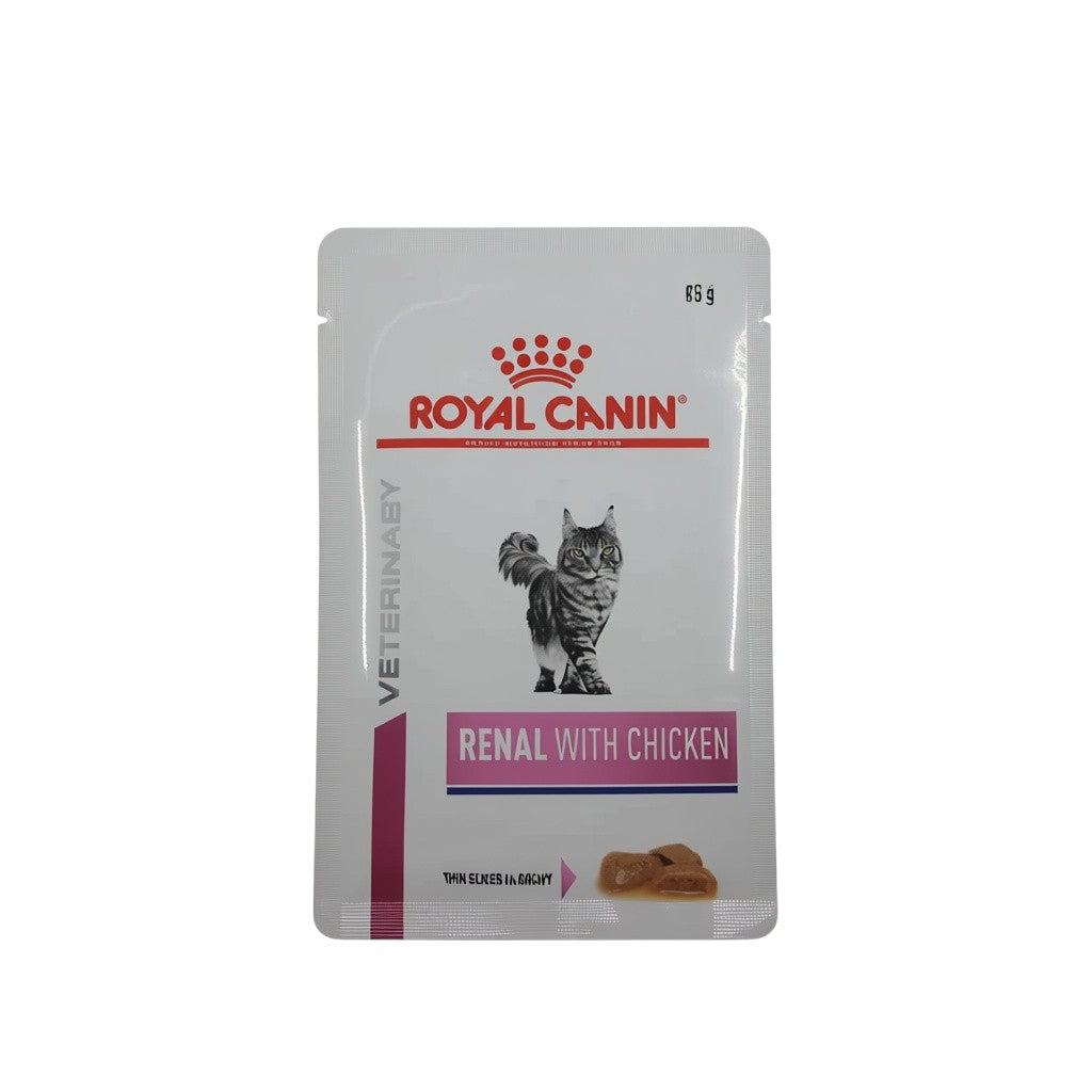 PetFriend Royal Canin Renal chicken in gravy wet cat food pouch for kidney support