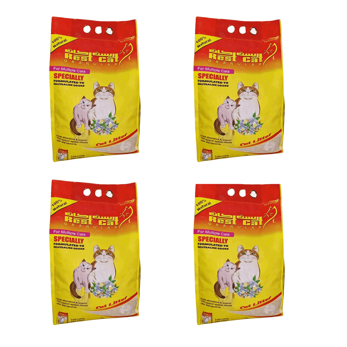 4 X Rest Cat yellow pack 5 L Offer