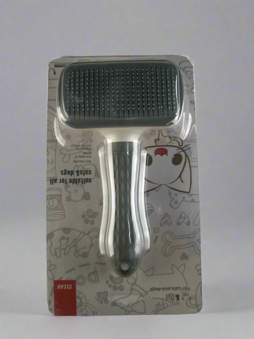 CLEAN & PETS Auto hair removal with button Brush
