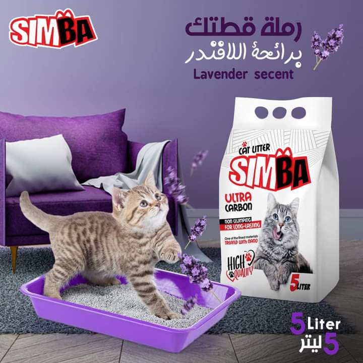 رمل سيمبا قطط غير متكتل