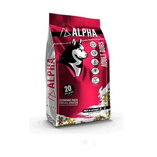 ALPHA adult dog dry food 20 kg - Petfriend stores بتفريند ستورز
