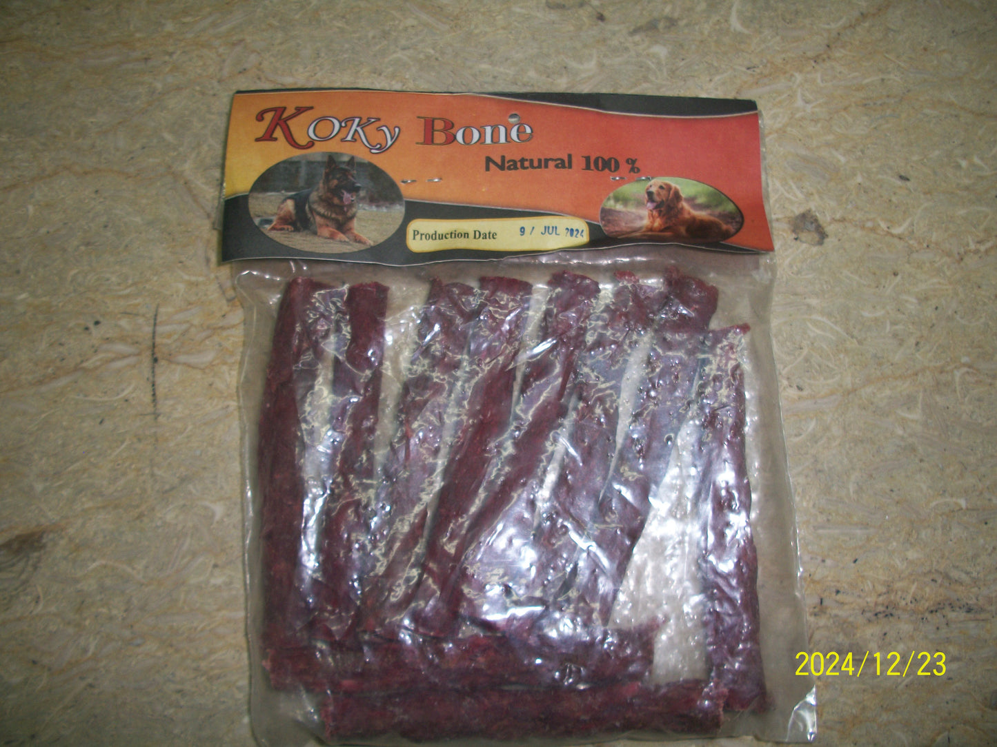 KOKI BONE Dog treats with beef - 10 sticks