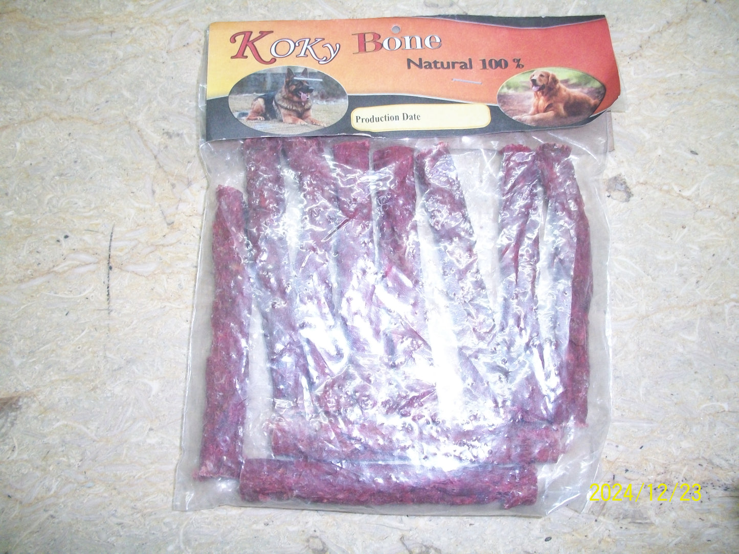 KOKI BONE Dog treats with beef - 10 sticks