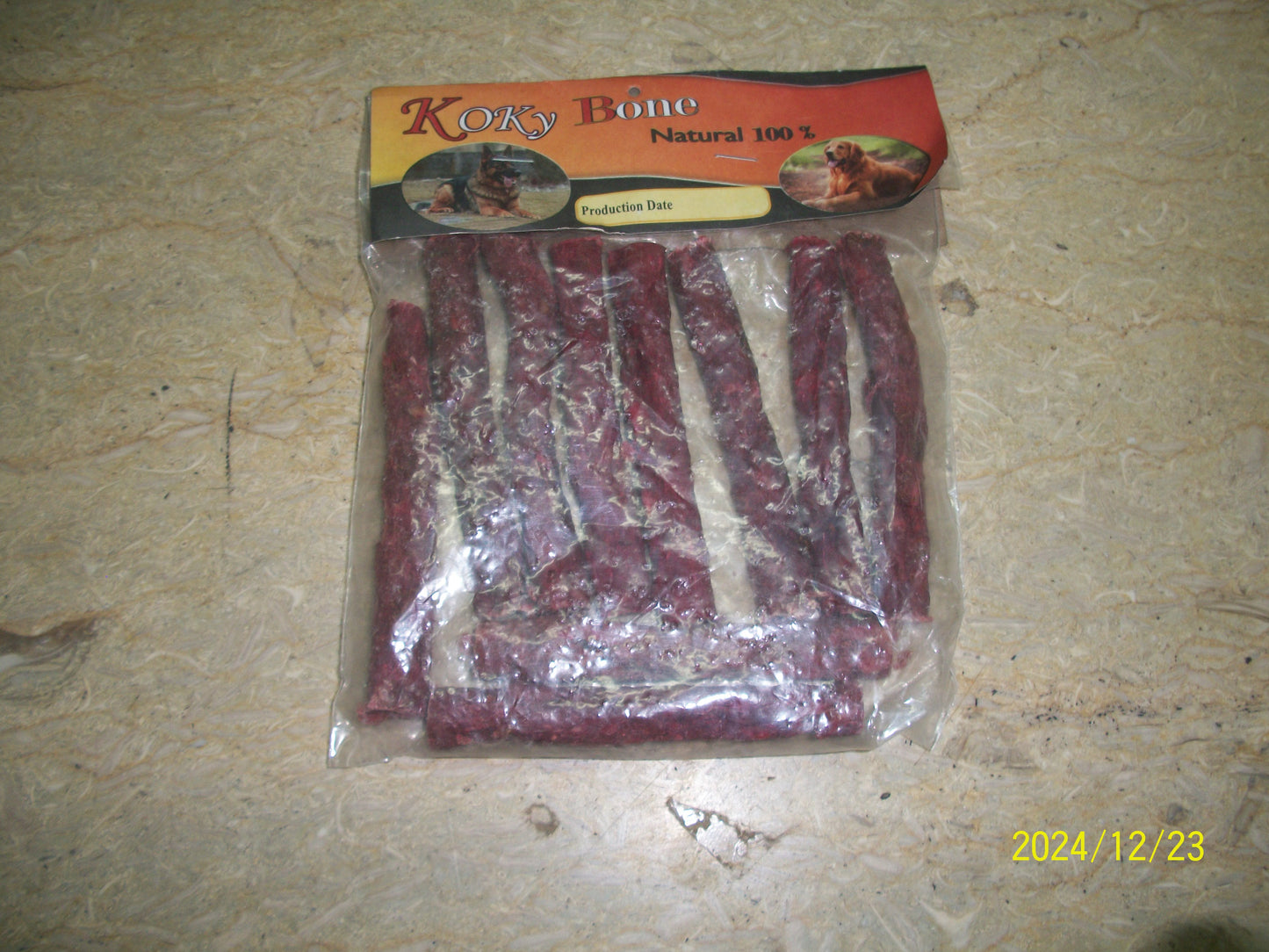 KOKI BONE Dog treats with beef - 10 sticks