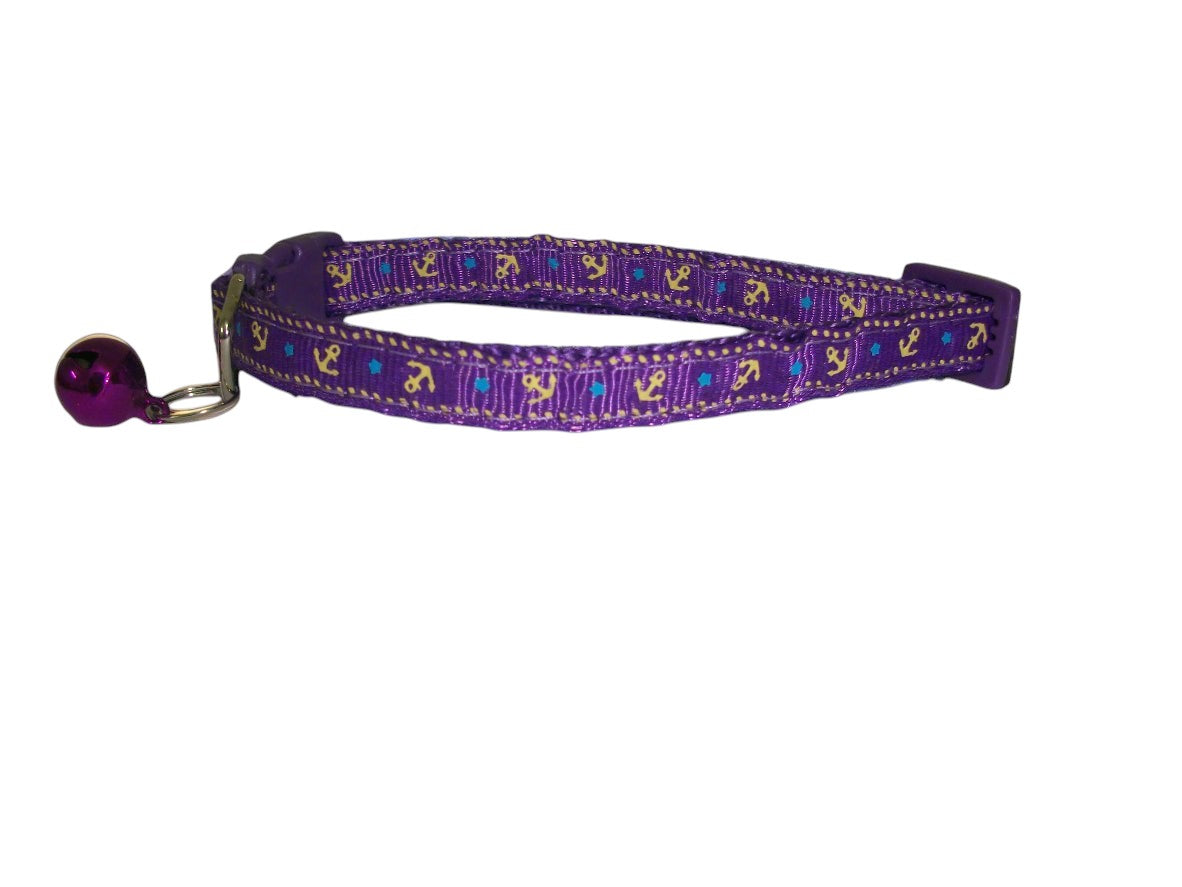 Fabric Cat & Puppy collar with bell