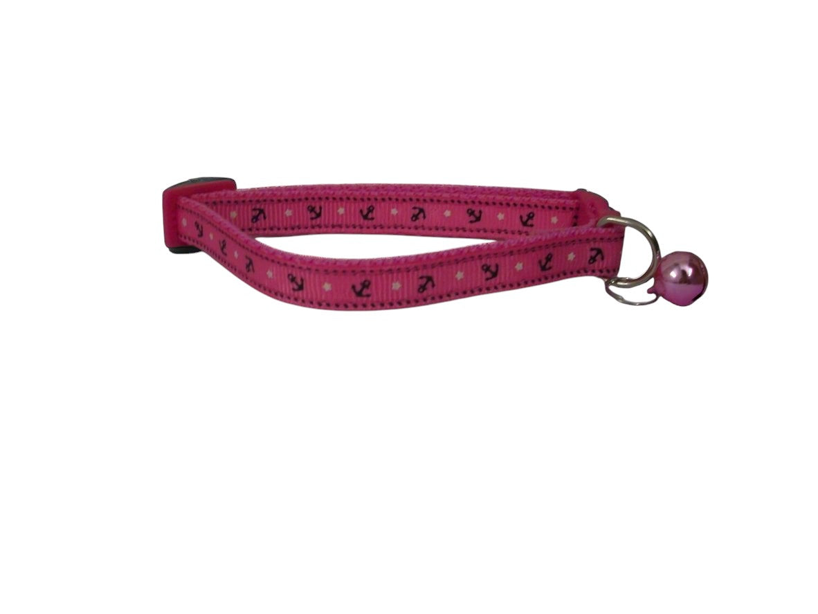 Fabric Cat & Puppy collar with bell