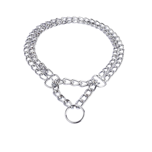 طوق كارتييه متعدد السلاسل لتدريب الكلاب على الخنق المعدني الثقيل 