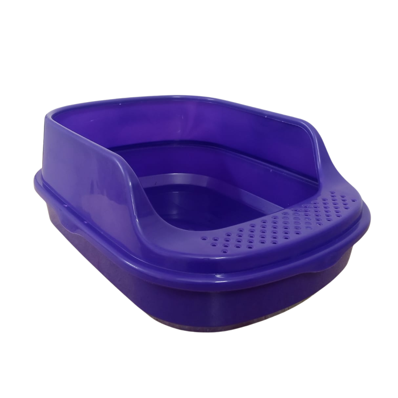 Purple foot bath basin on a white background