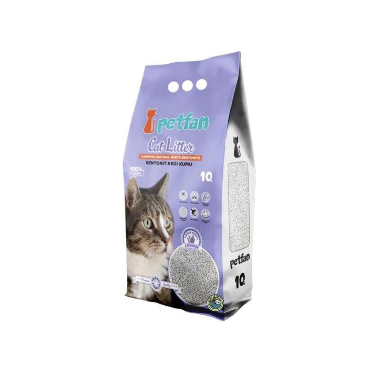 Cat Fan Turkish Lavender Scented clumping cat litter 10 L