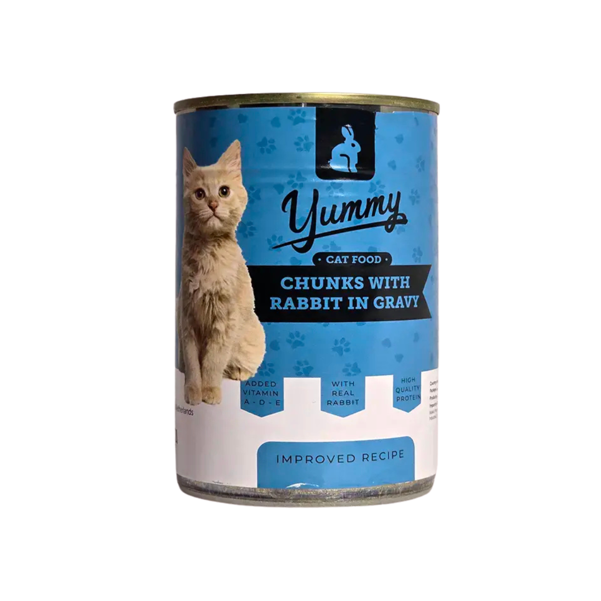 Yummy cat chunks with Rabbit in gravy wet food 400 g