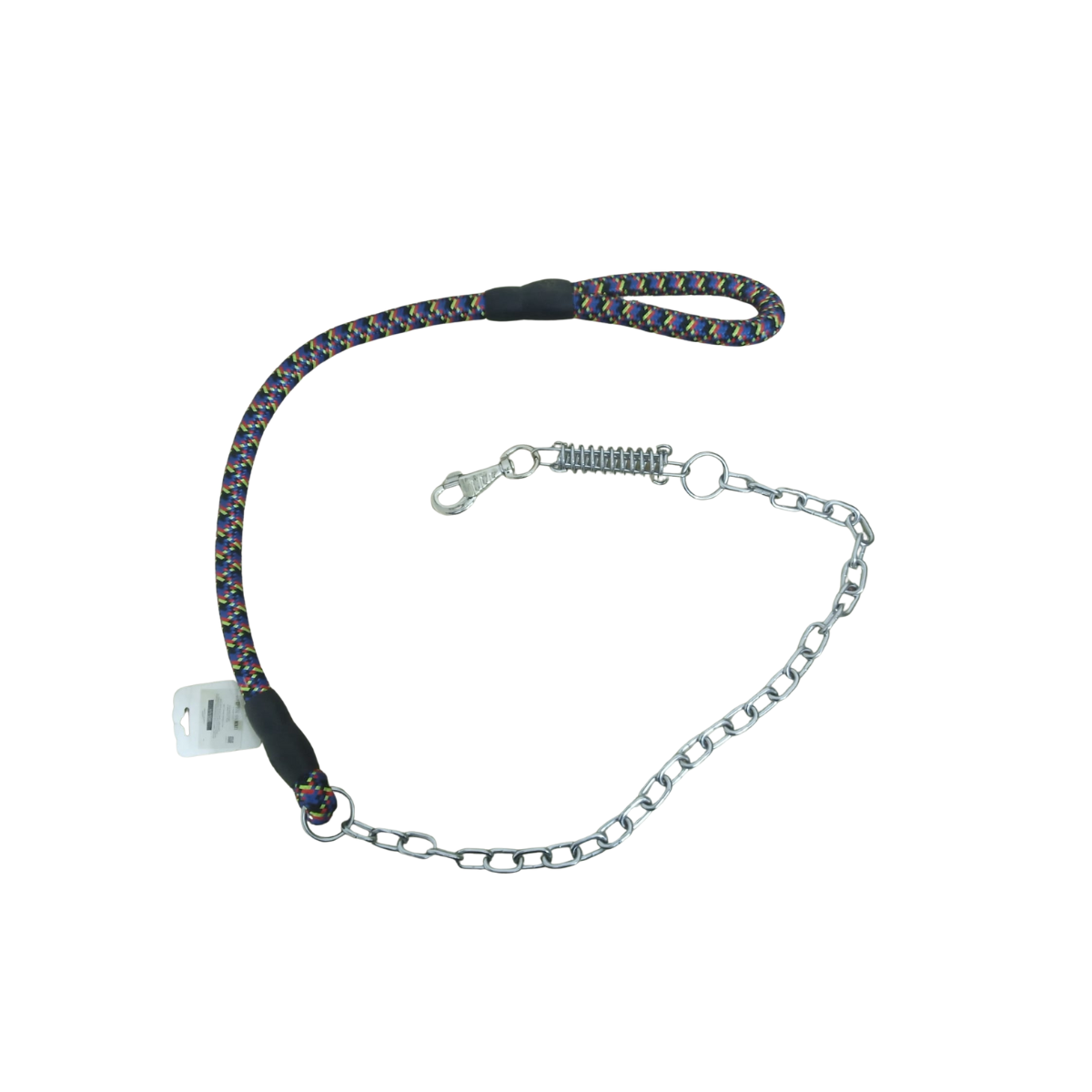 Sturdy colored large dog leash with metal chain