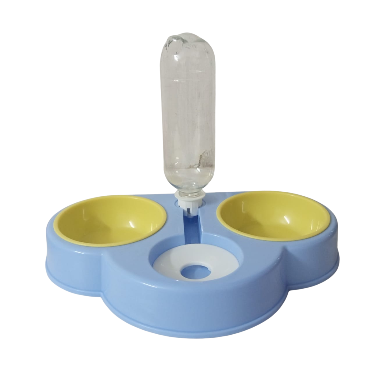 Pet triple bowl food & water dispenser