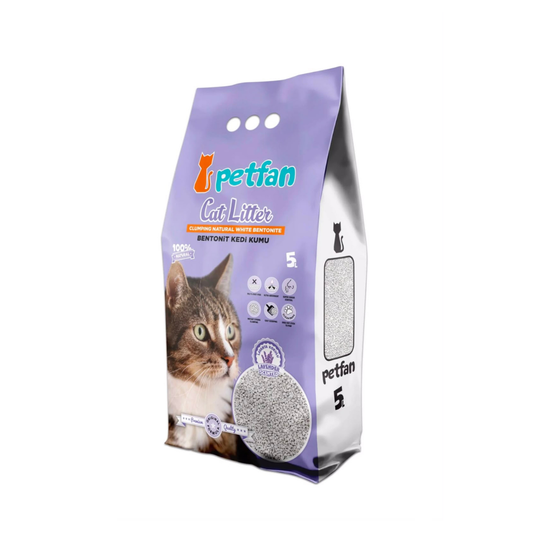 Pet Fan turkish Lavender Scented clumping cat litter 5 L