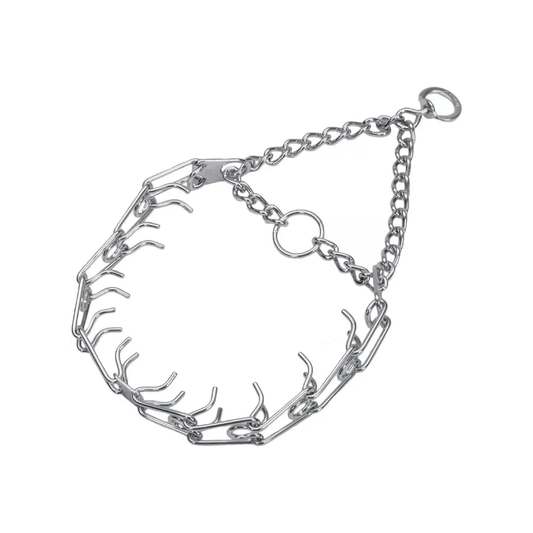 طوق تدريب الكلاب المعدني ذو السلسلة الشائكة الخانقة