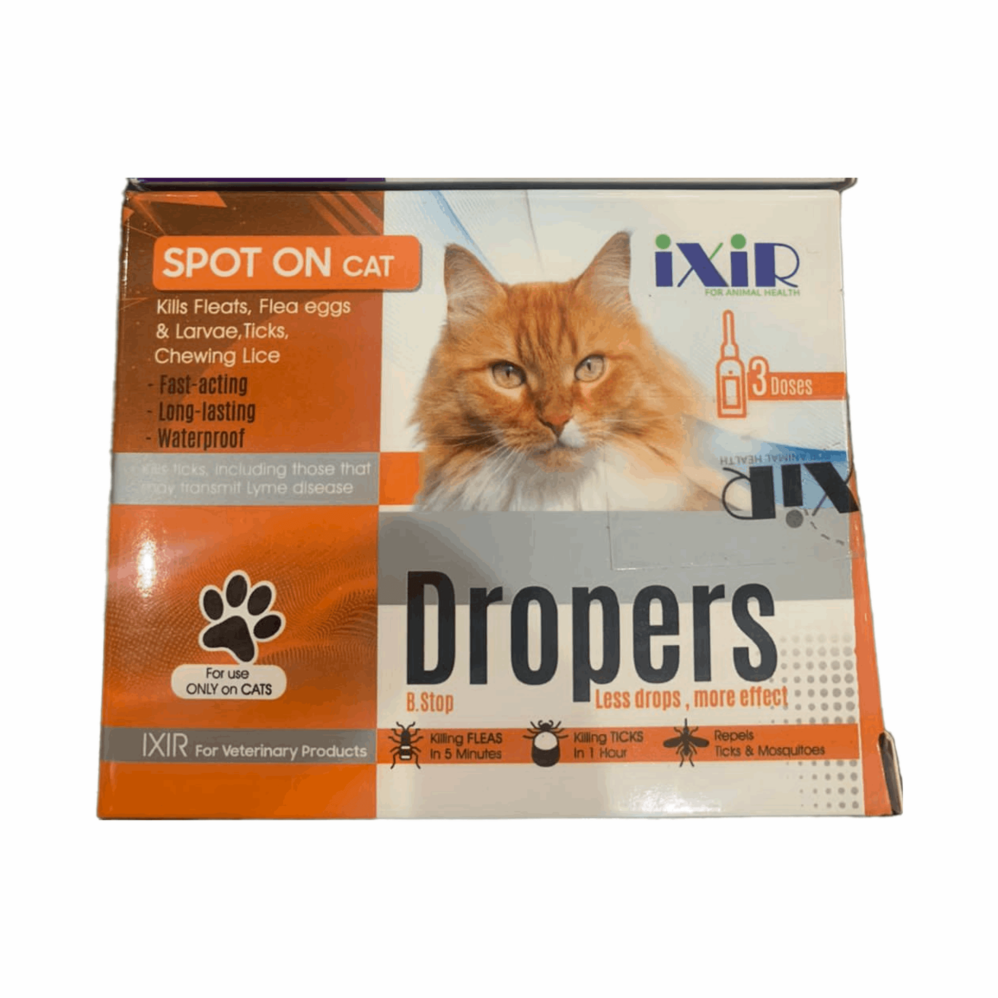 DROPERS spot on for cat fleas & ticks