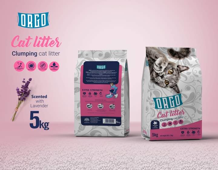 Orgo cat litter - رمل القطط اورجو