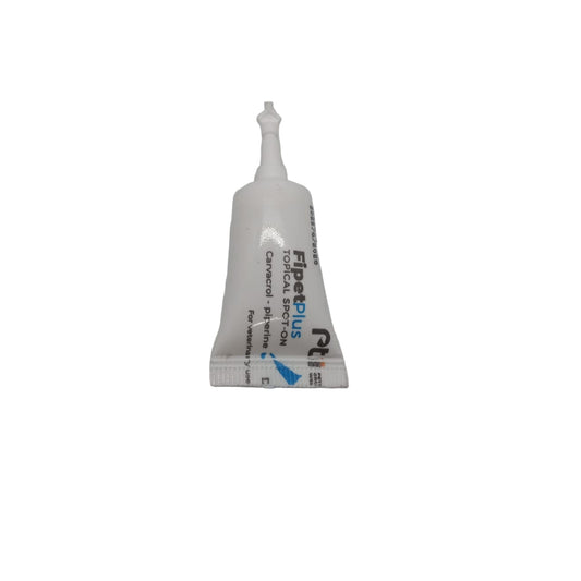 Small white tube labeled 'FipetPlus' on a gray background