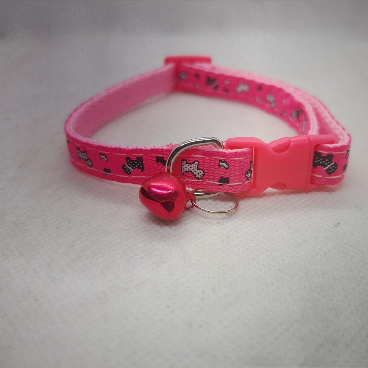 Fabric Cat & Puppy collar with bell