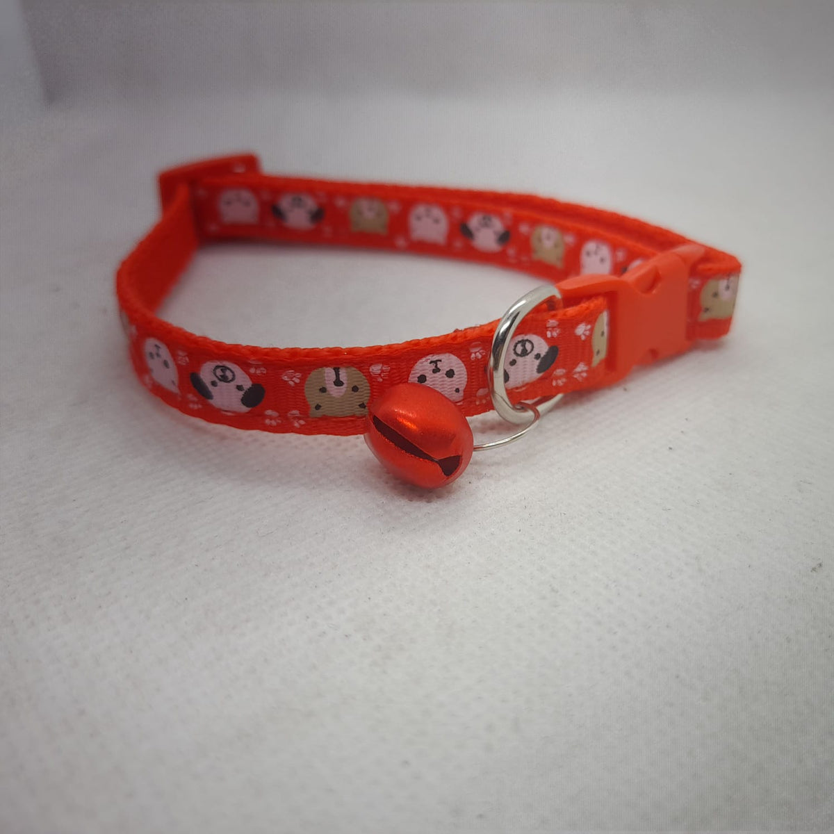 Fabric Cat & Puppy collar with bell