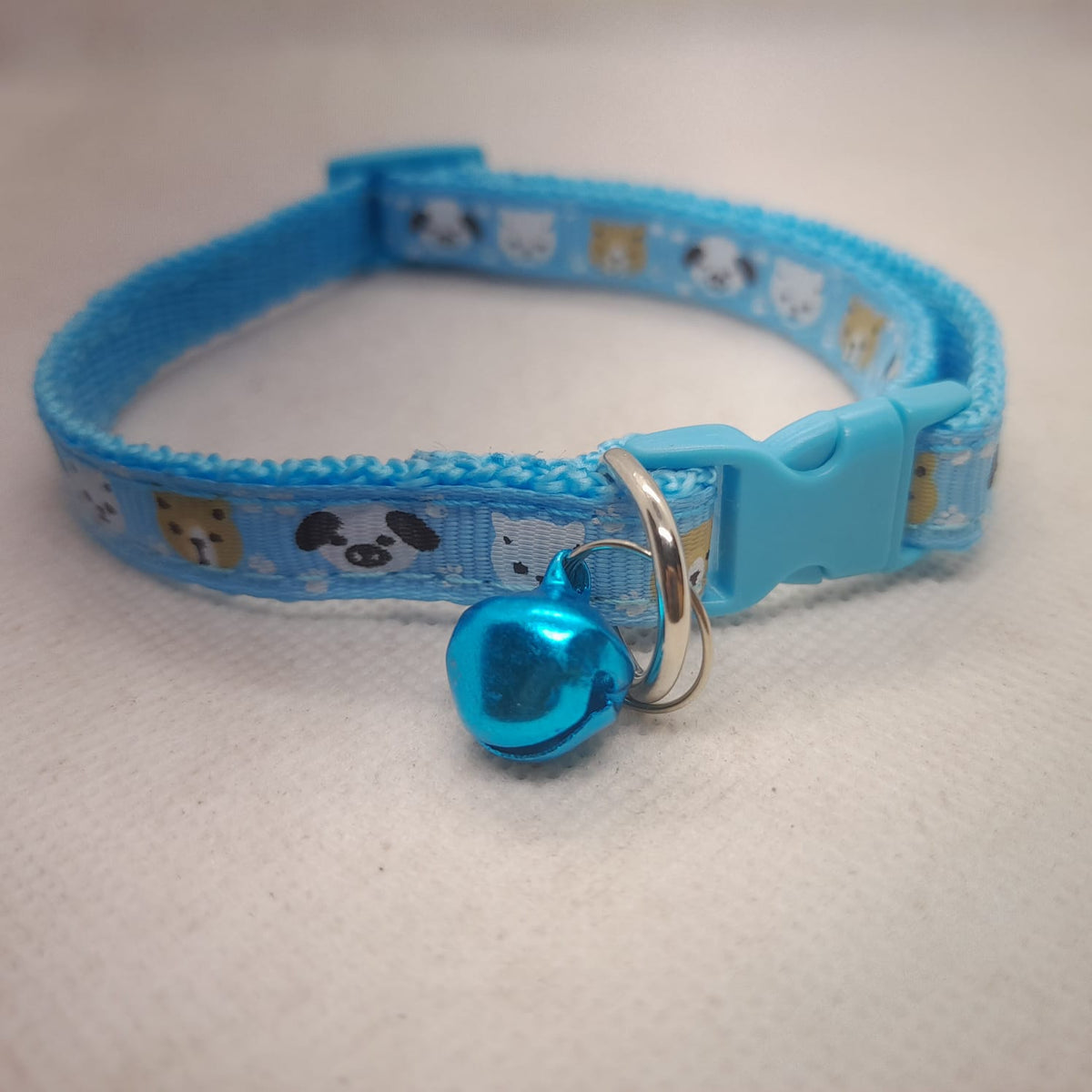 Fabric Cat & Puppy collar with bell