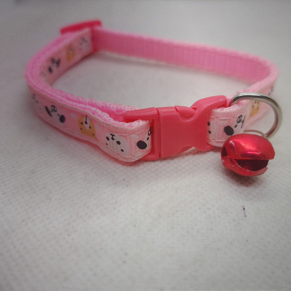 Fabric Cat & Puppy collar with bell