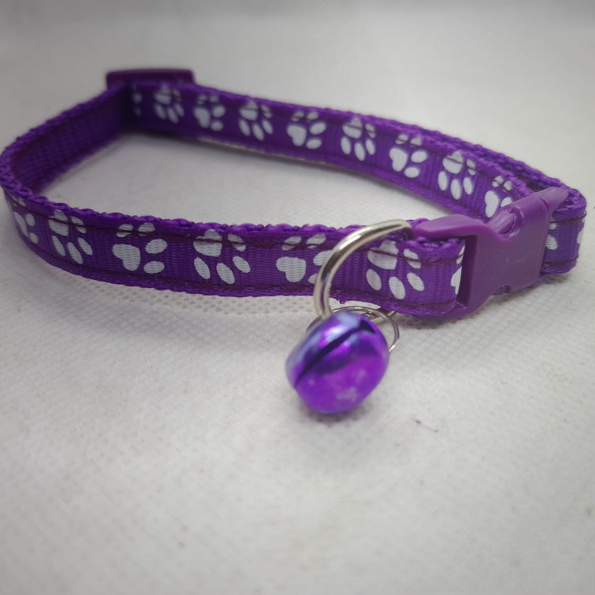 Fabric Cat & Puppy collar with bell