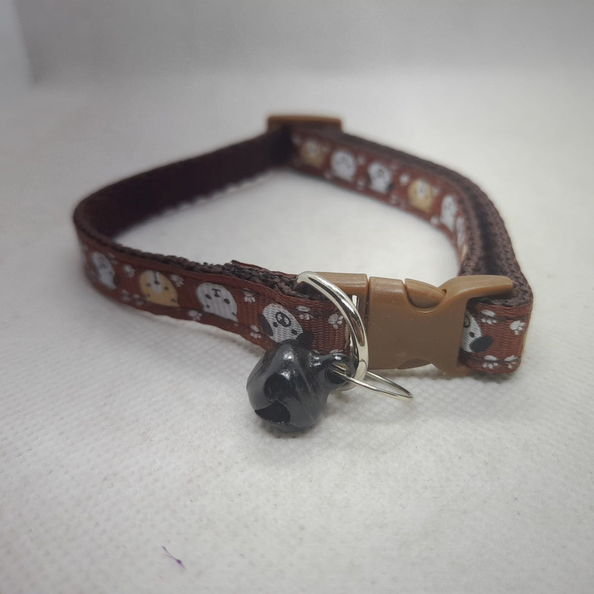Fabric Cat & Puppy collar with bell