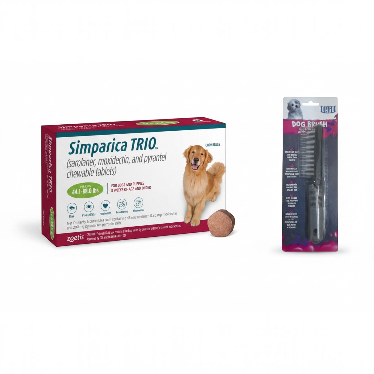 Bundle 5 - Simparica + ORGO Metal Comb (Revised)