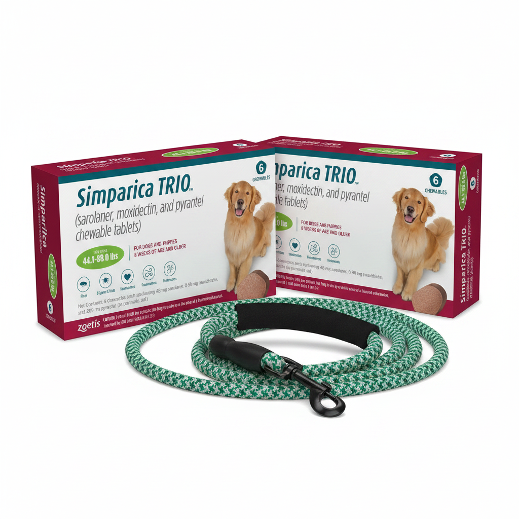 Buy 2 Simparica + Free Leash Bundle