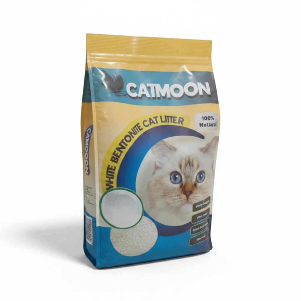 PetFriend Cat Moon orange scented clumping cat litter in a 10L bag made from natural white calcium bentonite