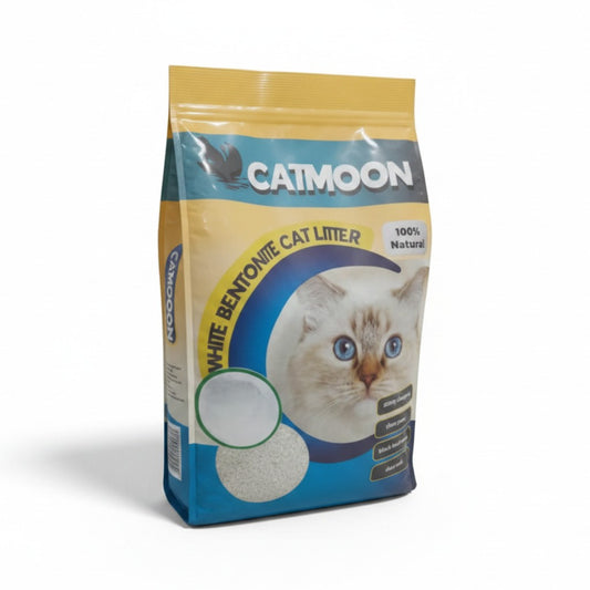 PetFriend Cat Moon orange scented clumping cat litter in a 10L bag made from natural white calcium bentonite