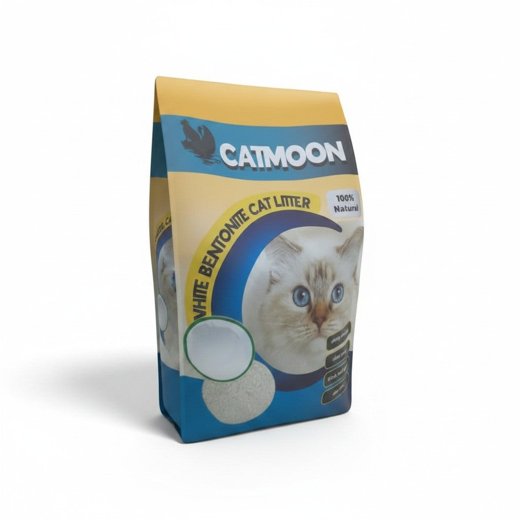 PetFriend CATMOON Marseille soap scented white bentonite clumping cat litter in a 5L bag