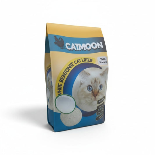 PetFriend CATMOON Marseille soap scented white bentonite clumping cat litter in a 5L bag