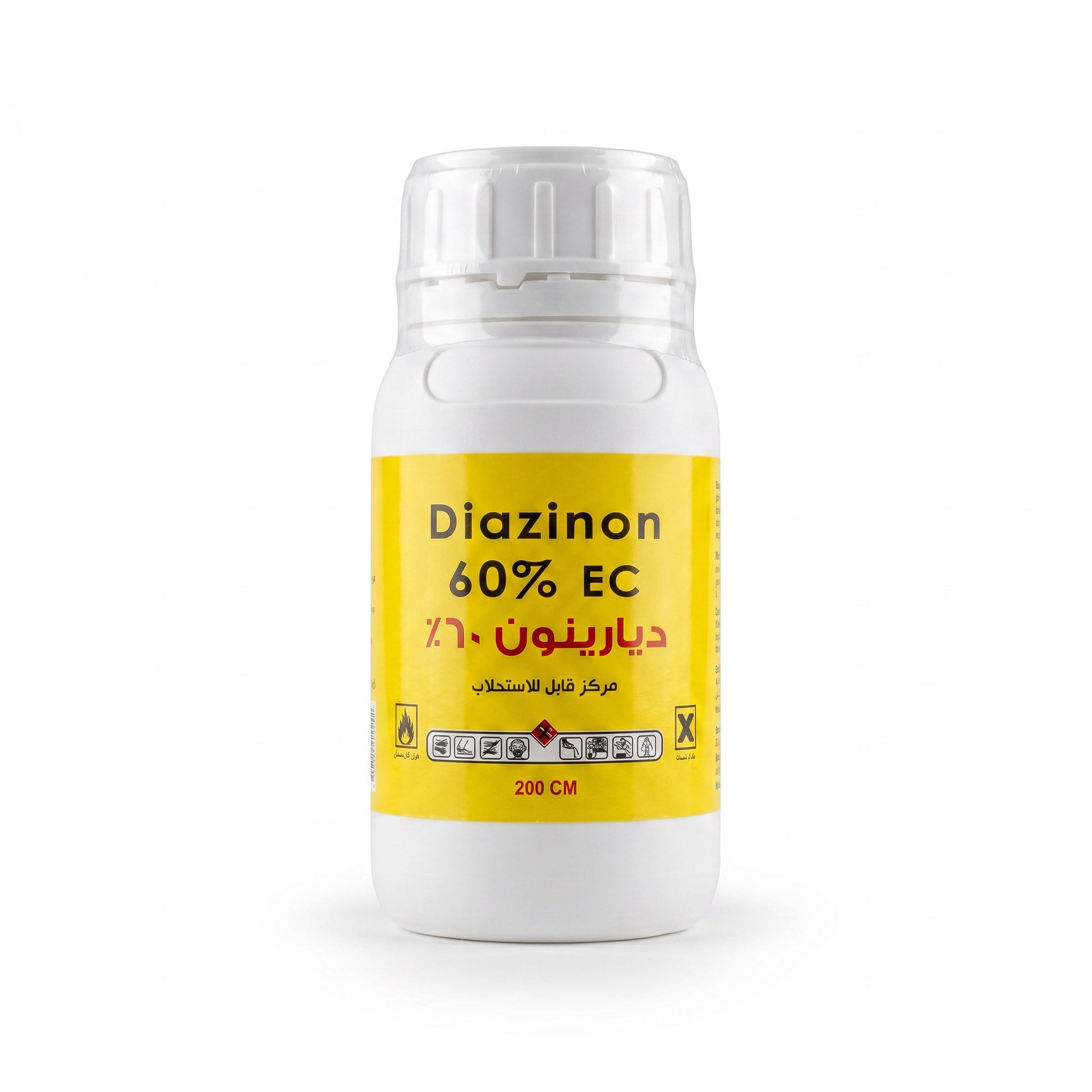 PetFriend Diazinon 60% EC insecticide in a 200ml white bottle for controlling household crawling pests.