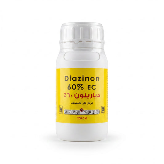 PetFriend Diazinon 60% EC insecticide in a 200ml white bottle for controlling household crawling pests.