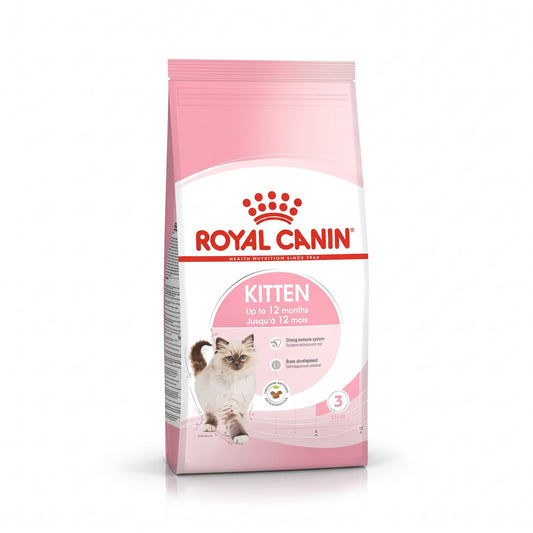 PetFriend Royal Canin Kitten dry food 2kg bag with a cute kitten illustration on pink packaging