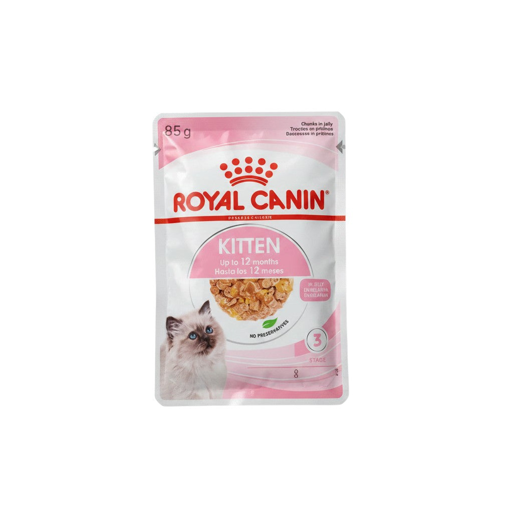 PetFriend Royal Canin Kitten wet food pouch with chicken in jelly for kittens aged 2 to 12 months