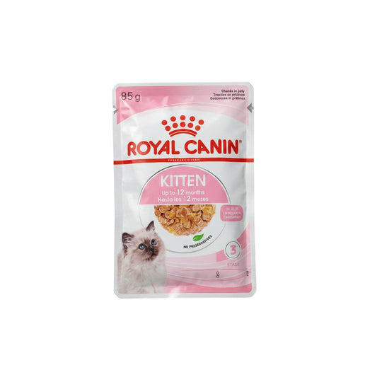 PetFriend Royal Canin Kitten wet food pouch with chicken in jelly for kittens aged 2 to 12 months